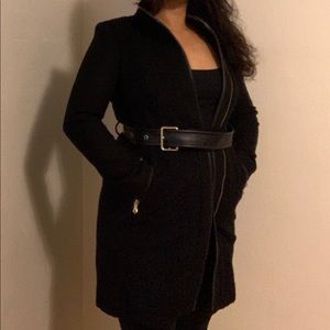 Vince Camuto XS black wool coat